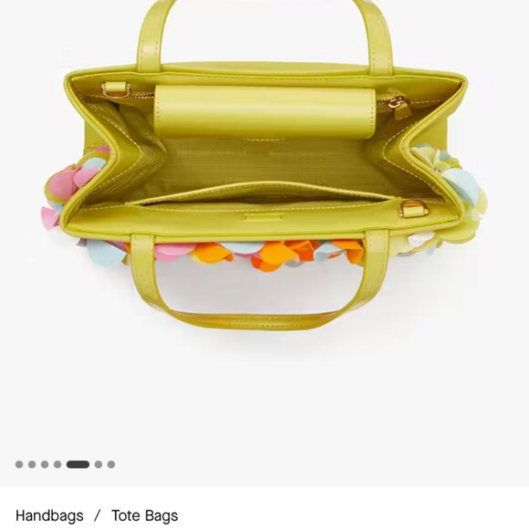 New KATE SPADE Sam Icon Bouquet Floral Embellished Small Tote Crossbody - NWT - Picture 3 of 8